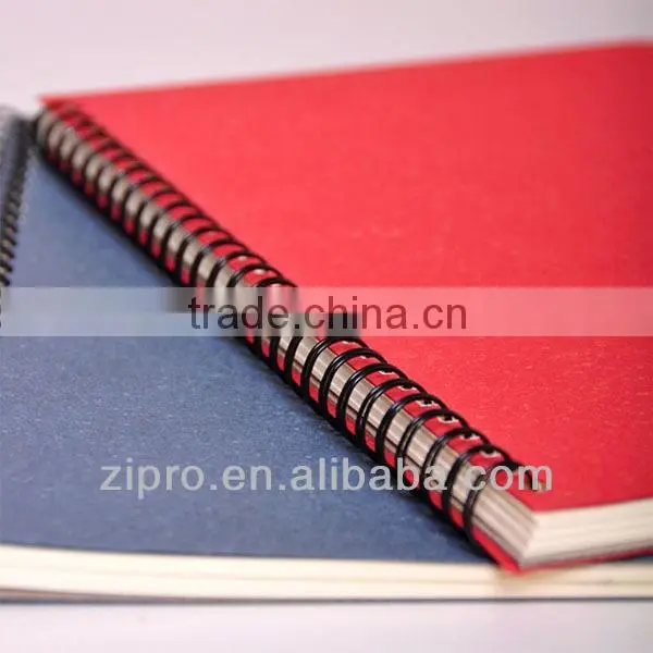 Customized spiral notebook with paper cover