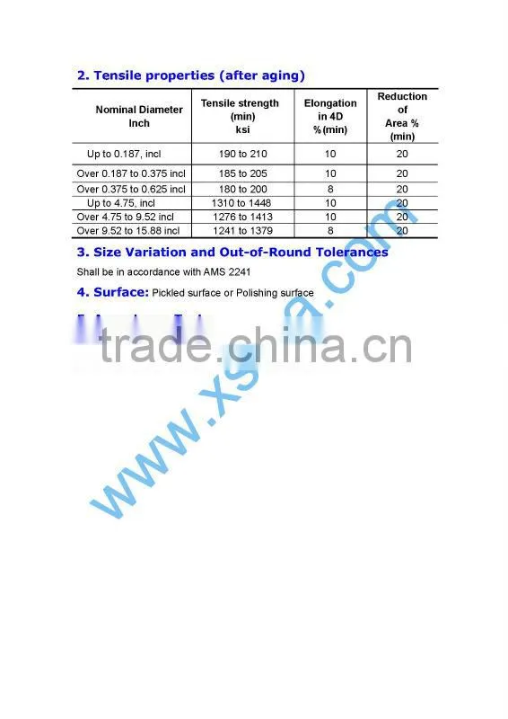 GR.19 (Ti-3Al-8V-6Cr-4Mo-4Zr) beta titanium wire for titanium spring