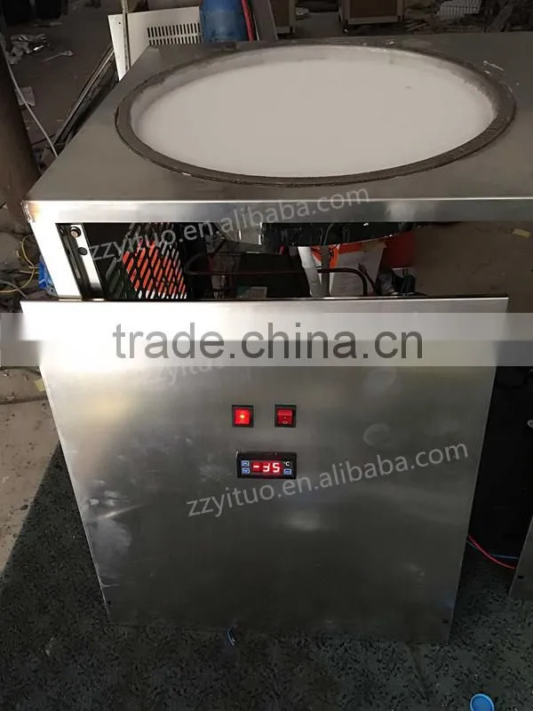 Hign Efficiency Flat Pan Fried Ice Cream Machine