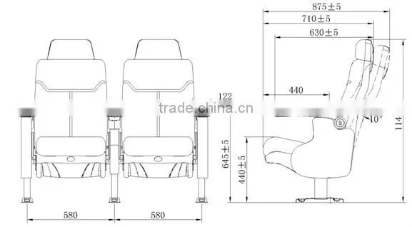 modern design cinema chair HJ9913A-L
