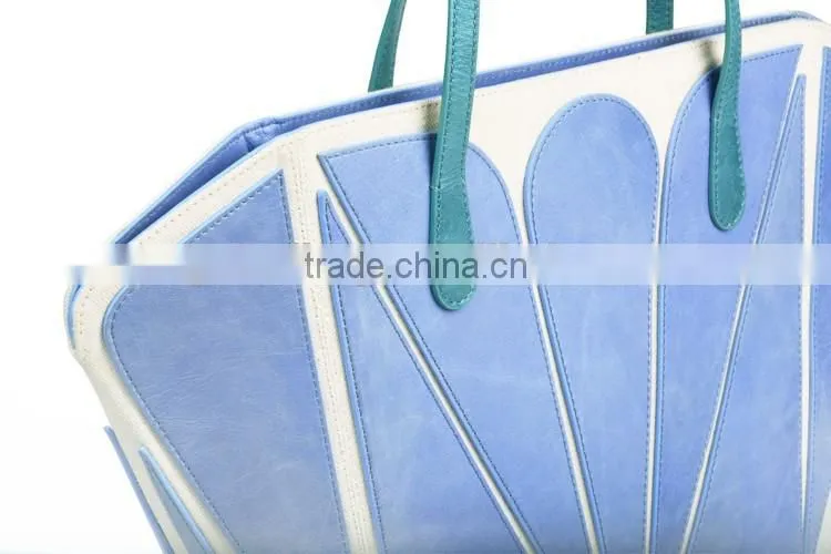 Oringal Designer New Brand Genuine Real Cow Leather mix Cavans Butterfly Single Shoulder Bags Handles Handbag for Women