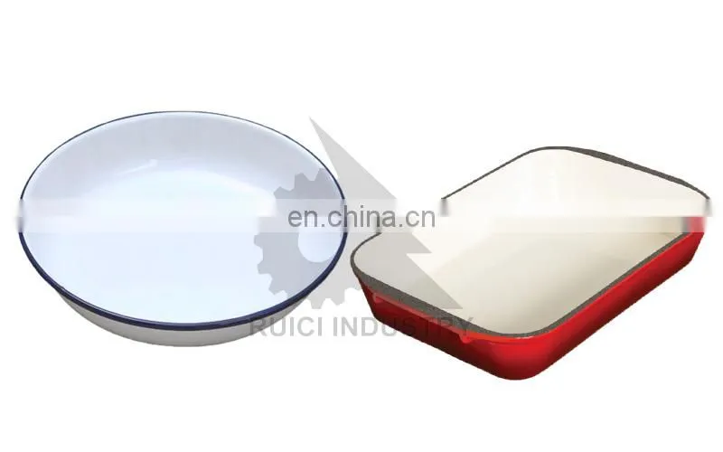 Chinese quality products cast iron enamel soup plate