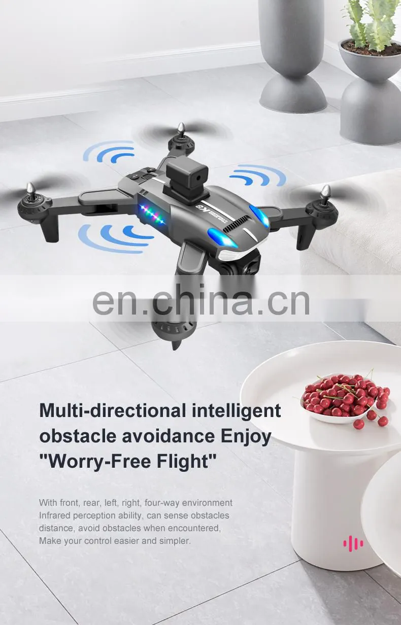 K8 drone 4k Optical flow localization Electric adjustment lens Four-way obstacle avoidance Body LED lights
