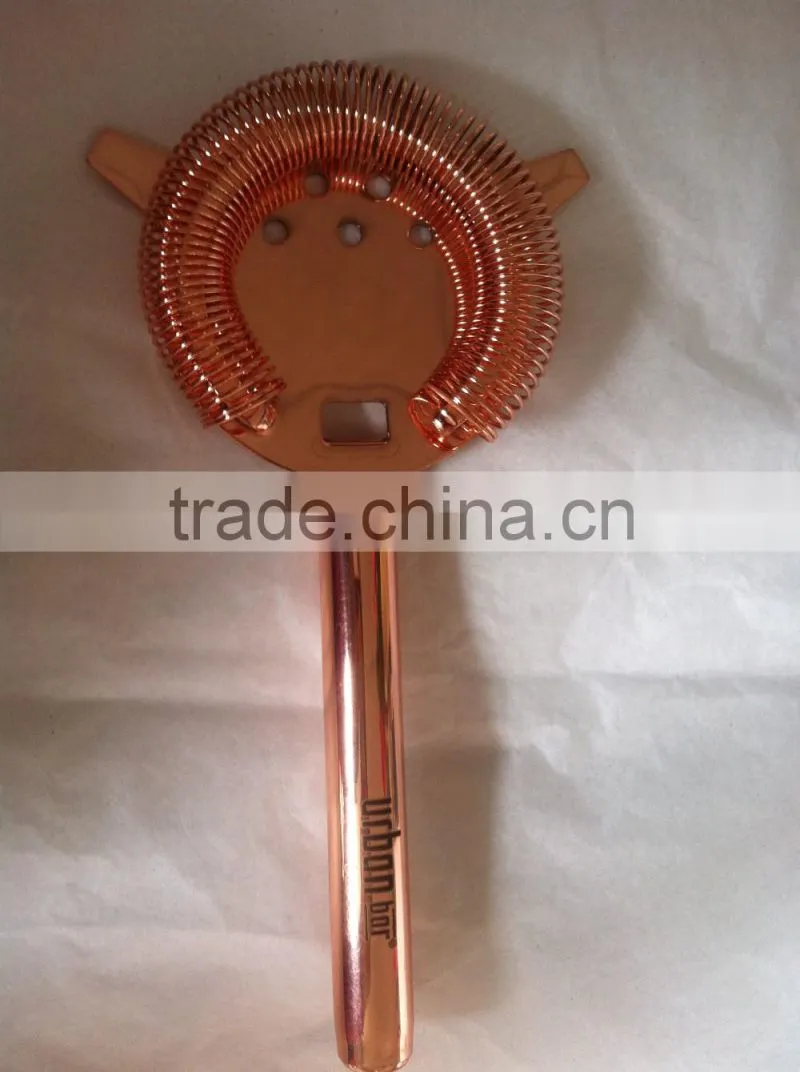 2016 stainless steel copper bar strainer, copper bar tools