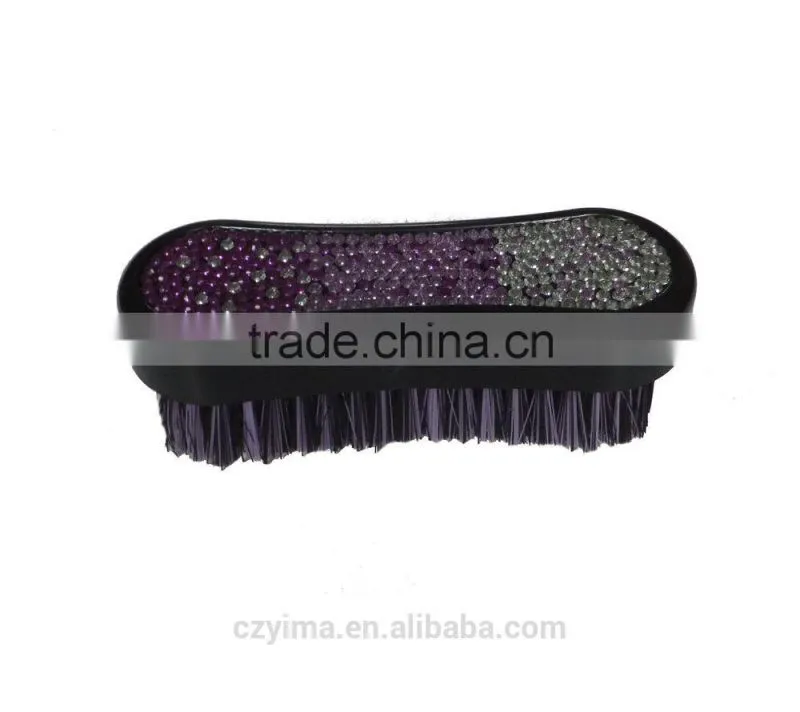 NEW bling horse face brush with purple gradient pattern/rhinestone