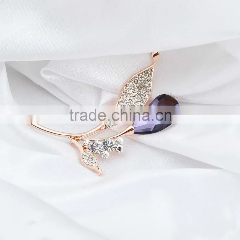 Good design diamond luxury fashion custom brooch wholesale