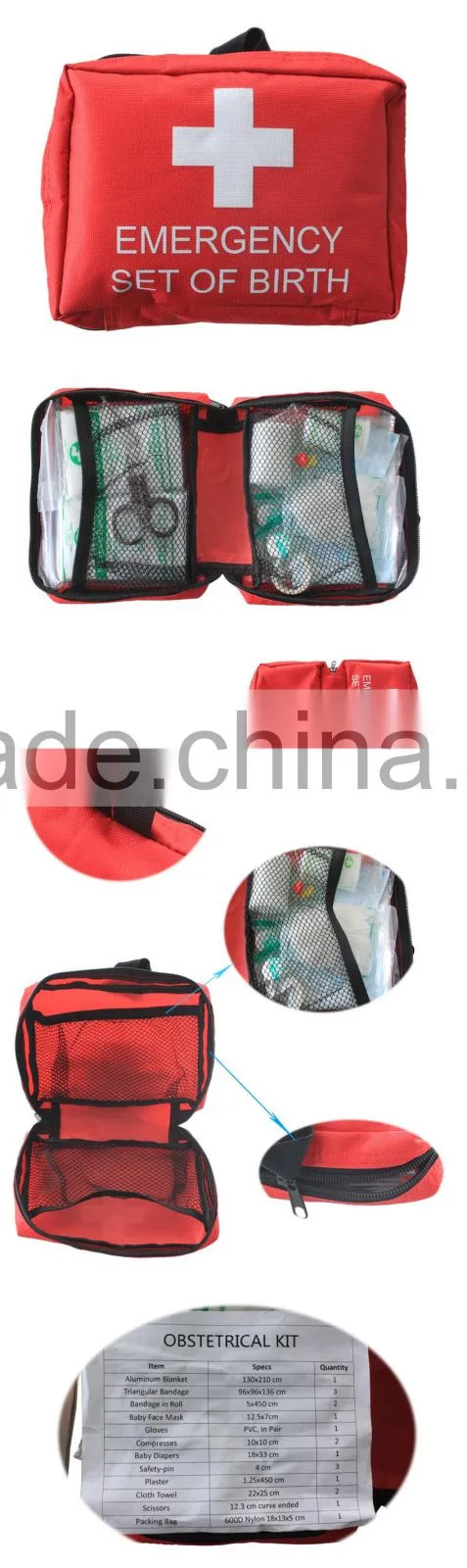 Small first aid bag made of nylon to survival first aid bag