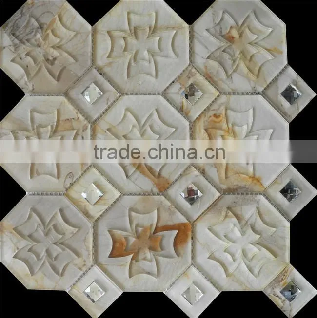 China glass marble mix mosaic