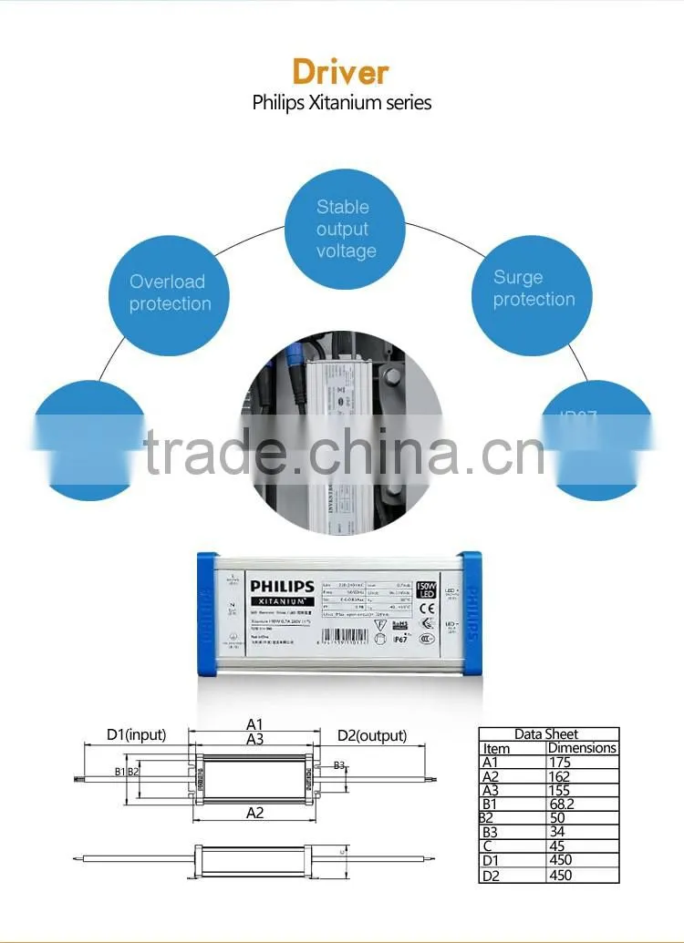 ce rohs approved high lumen aluminum housing led street light fixture 100w