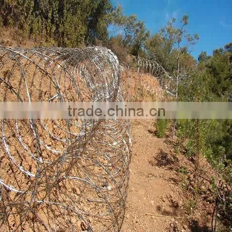 Galvanized razor barbed wire with competitive price(manufacturer)