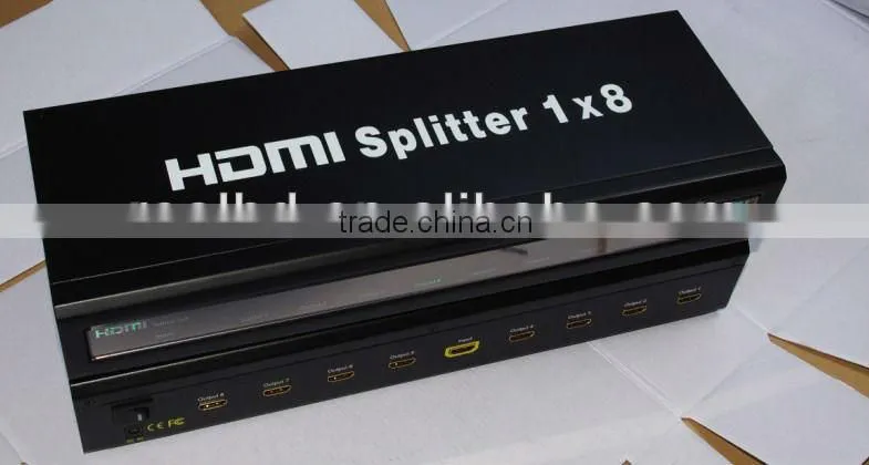 v1.4 1x8 port HDMI Splitter 1080p with hdcp key