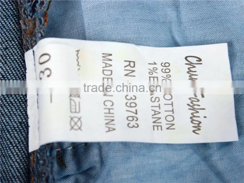 Women's cheap garment stock lot skinny pants and jeans