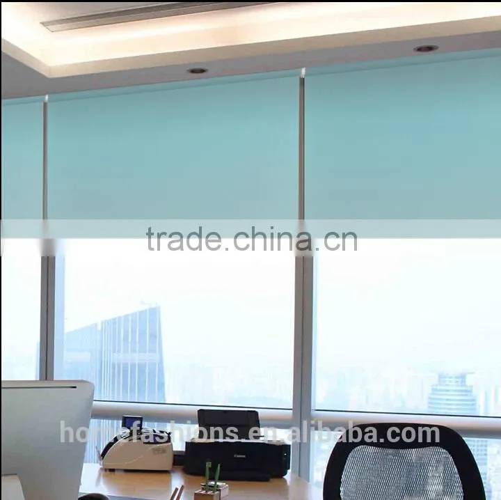 2016 hot sale100% polyester blackout double roller blind curtain