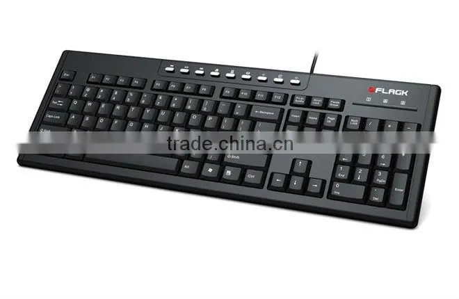 USB Standard wired Cable Black Keyboard For PC Laptop