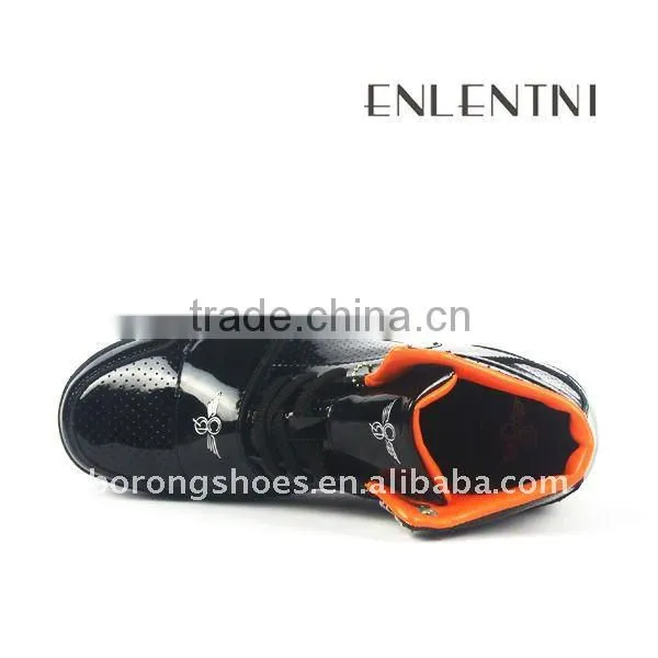 black mens trainers leather sneakers fashion men sneakers guangzhou OEM