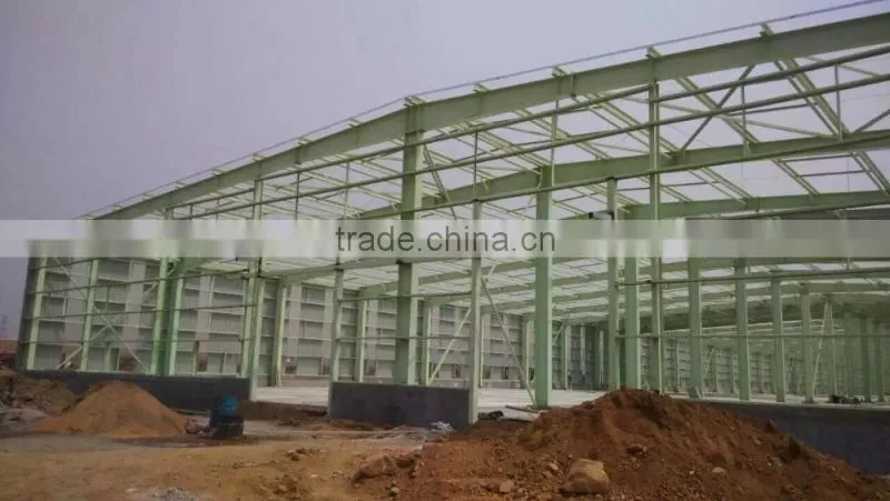 Low cost light steel structure prefabricated warehouse workshop building drawing