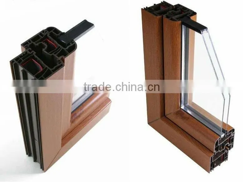 wooden shift aluminium profile for windows or doors