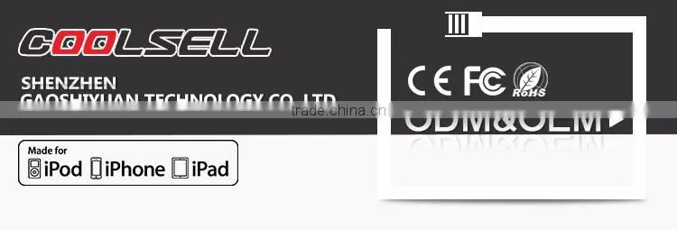 Coolsell MFi 2 in 1 USB cable original MFi cable 2 in 1 USB cable