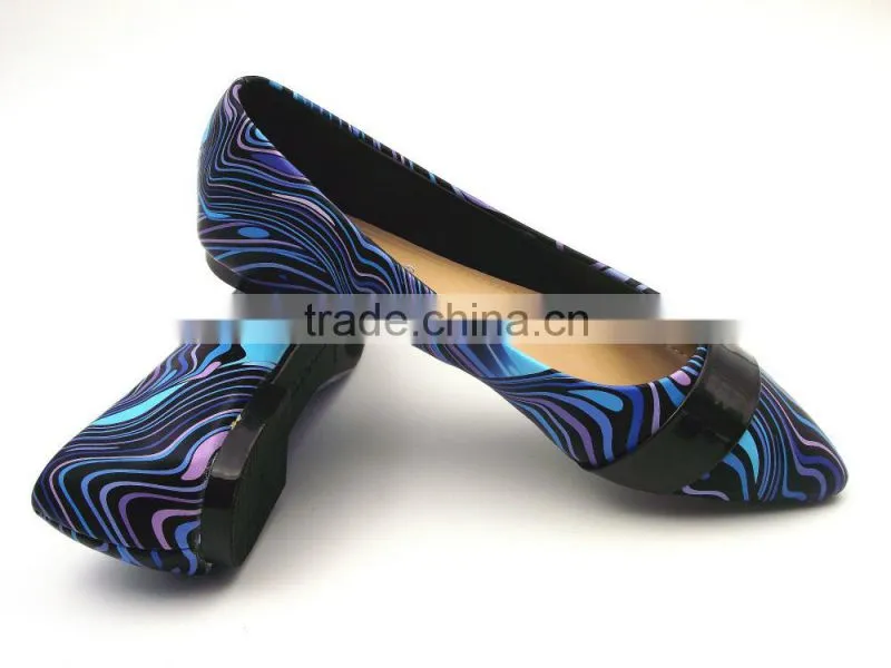 2016 new style hot sell multicolor flat shoe in stock