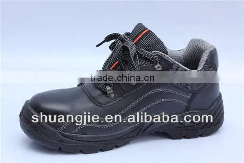 light surface buffalo leather safety shoes China made work shoes 8093