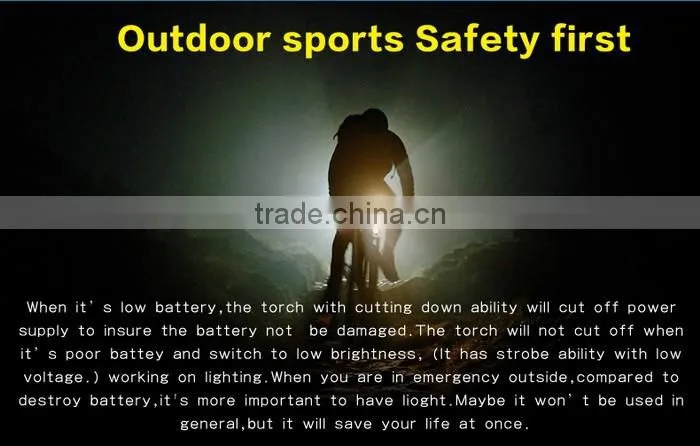 Long range rechargeable LED Flashlight