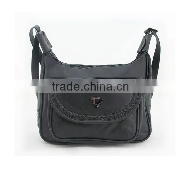 China OEM order fashion genuine leather lady handbag handmade Patchwork Handbag