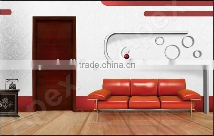 Fire Retardant Modern WPC room door bathroom door entry door wood plastic composite
