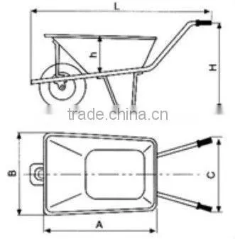 Competitive Wheelbarrow WB7401
