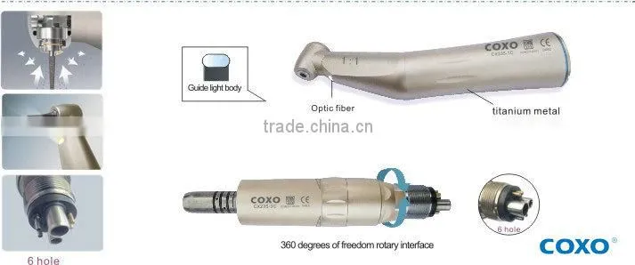 Low-speed fiber optic inner channel handpiece Set (6 holes)