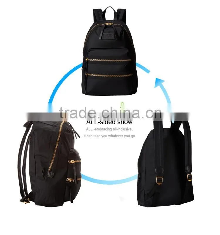 high quality OEM 2015 wholesale metal zipper custom women backpack