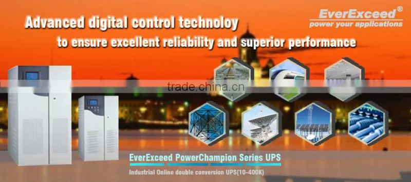 EverExceed PowerChampion Series Industrial 5kva Online UPS with CE/ IEC/RoHS/ ISO14001/ISO9001 Certificates