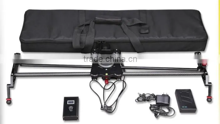 The cheapest manufuctured with powerful function camera motorized 120cm carbon fiber camera slider with time lapse function