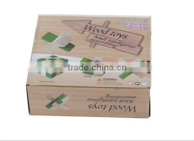 Manufactory wooden intelligence toys iq puzzle wooden magic box iq locks
