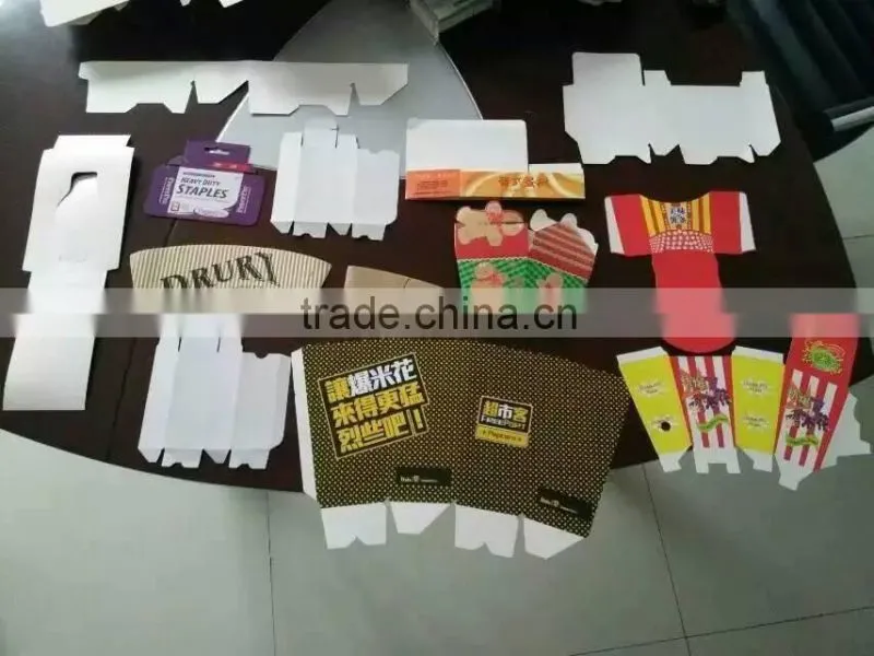High speed automatic carton box crash-lock bottom folder gluer machine/carton box making machine prices