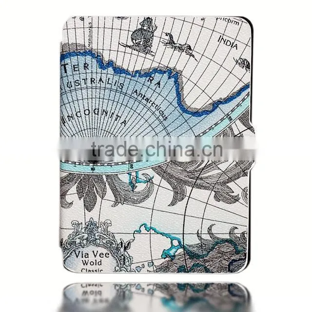 Hot sale pu leather case for Amazon paperwhite cover, For paperwhite case leather