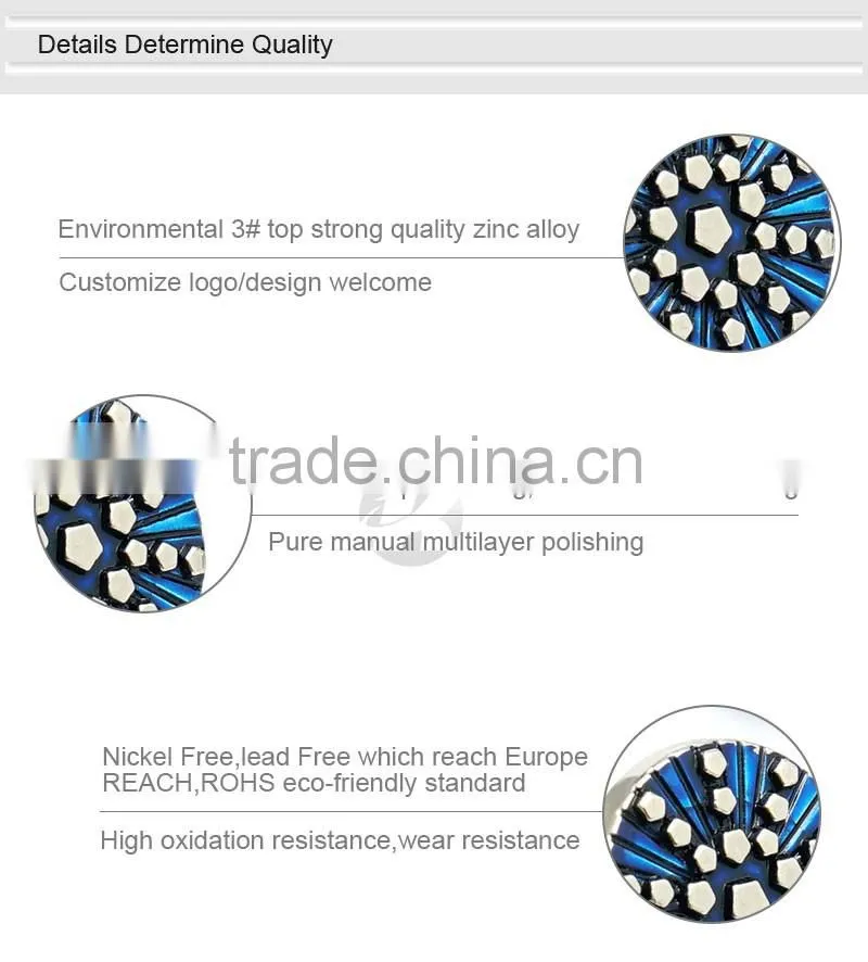 Zinc Alloy Remove Custom Metal Jacket Buttons