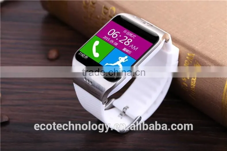 CE LG118 Bluetooth Smartwatch HD Screen with Camera Built in NFC Support SIM Mate for Android and Iphone cellphone (silver)