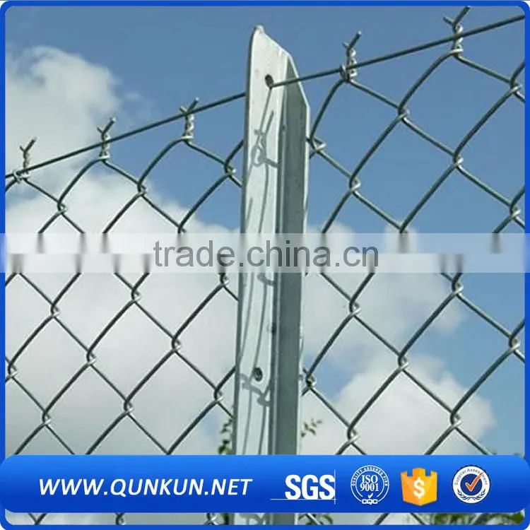 Galvanized steel woven chain link fence / Chain link fence rolls