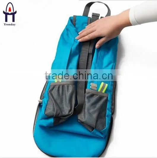 Polyester foldable backpack, multicolor waterproof outdoor shoulders backpack