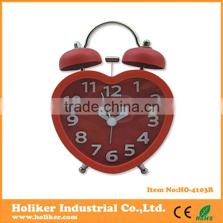 heart shape alarm clock for promotion