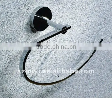 bathroom semicircle brass towel ring