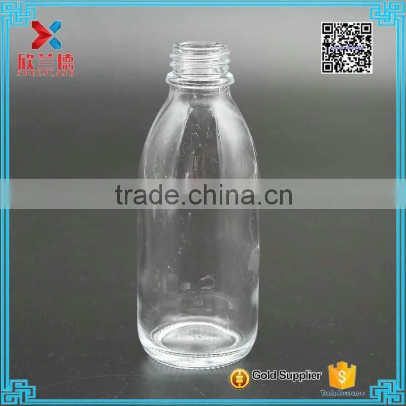100ml Glass Oral Liquid Bottle with Screw Top, syrup glass bottle