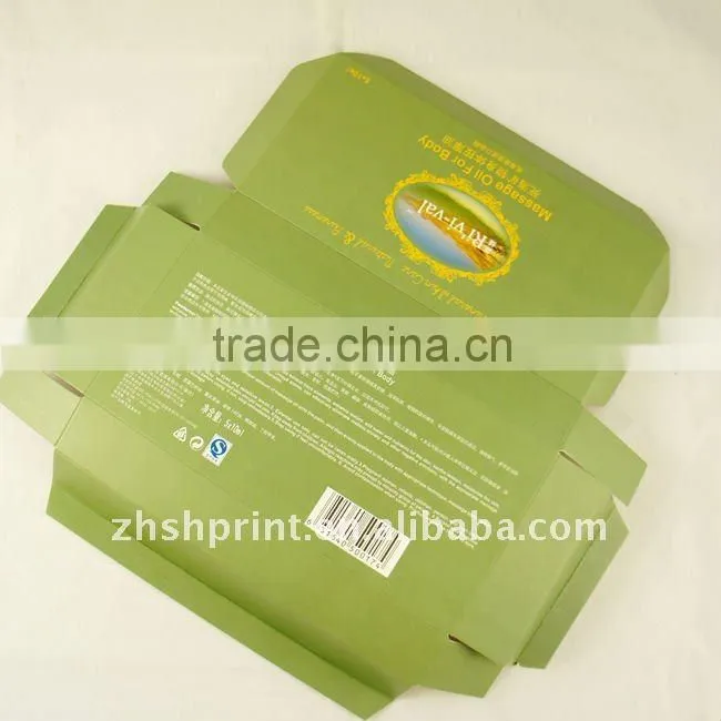 Packaging cardboard box for oil