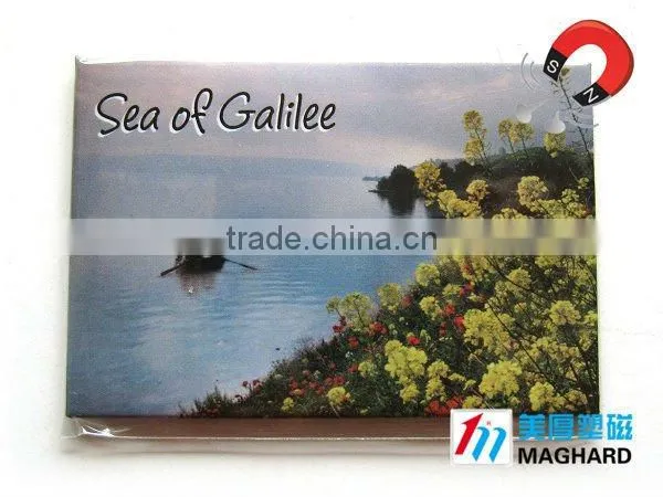 Customed Iron Fridge Magnet promotional Tourist souvenir Galilee Sea