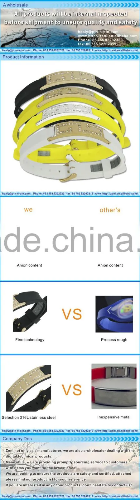 Custom design High Quality Silicone Bangles