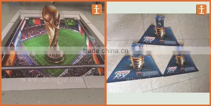 Custom Good Quality Full Colour Print Anti Slip Scratch Resistant Anti Sweep Floor Decals