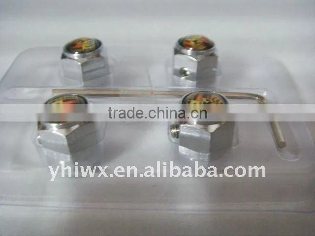 Anti Theft tire valve caps with spanner