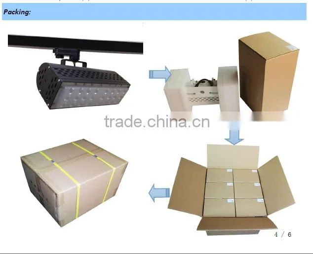 professional manufacturer dimmable 360degree 4000~4500K PF0.95 commercial led track light