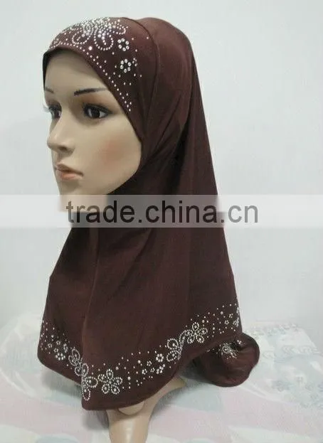 H148 new style muslim hijab,pull on hijab