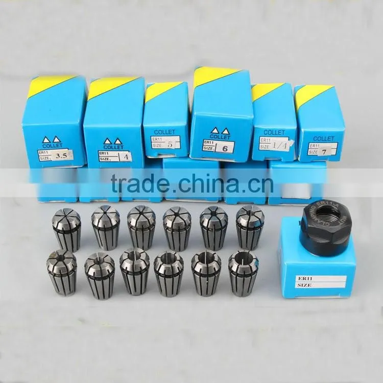 DC spindle motor ER11-A nut 12pcs collets+1pc nut 1mm 2mm 3.175mm 6mm 7mm